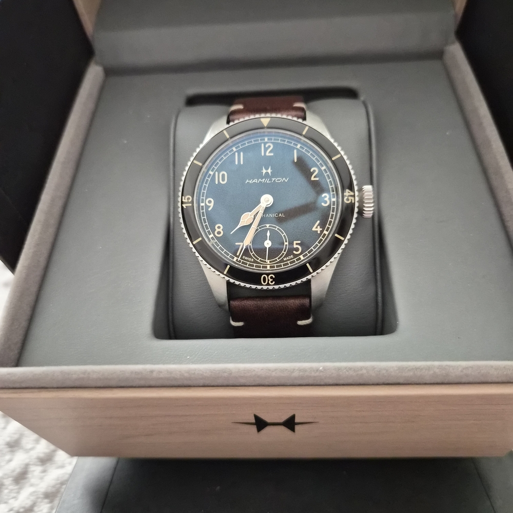 Hamilton Black and Chestnut Timepiece